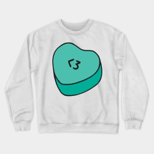 &amp;lt;3 Love Candy Heart Crewneck Sweatshirt